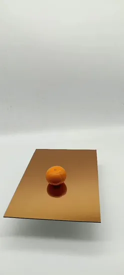 Painel composto de alumínio com espelho prateado para revestimento de parede