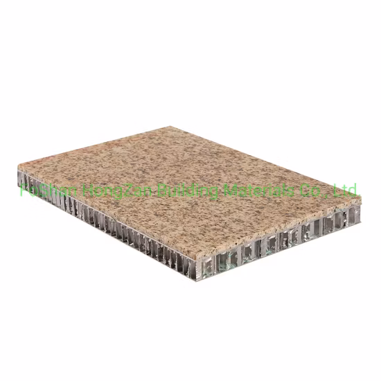 Painel de favo de mel de pedra de mármore de granito para parede cortina, painel composto de alumínio