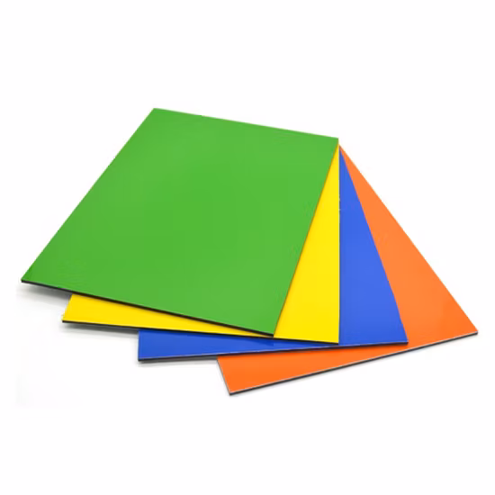 Painel de parede de material de construção Dibond ACP Acm PE PVDF Feve Revestimento brilhante Painel de revestimento de folha de material composto plástico de alumínio